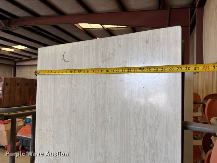 image for item EP7767 (3) folding cafeteria tables
