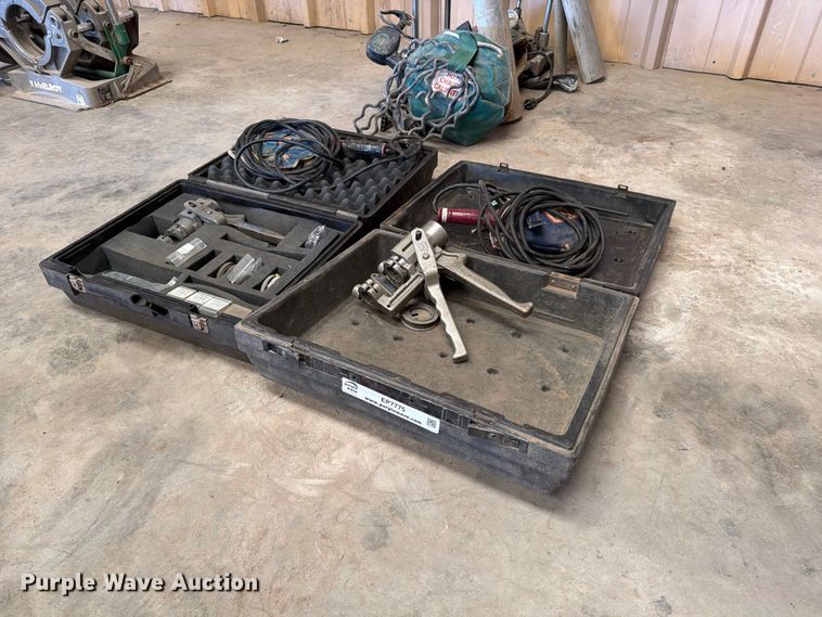 (2) McElroy Mini-Mc poly pipe butt fusion machines