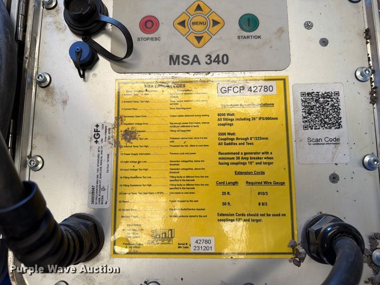 image for item EP7811 2023 Central MSA 340 electrofusion processor