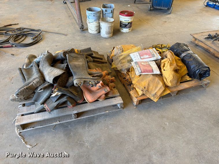 image for item EP7820 (2) pallets of boots and protective clothing