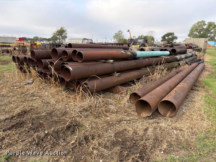 Approximately 43 steel pipes