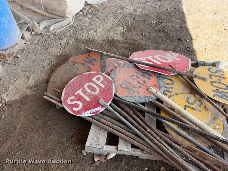 image for item EX2254 Approximately 8 flagging paddles