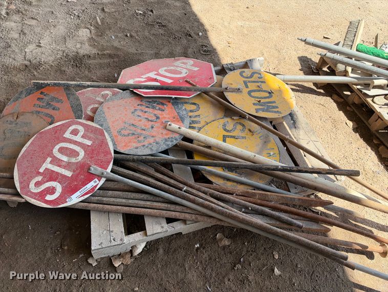 image for item EX2254 Approximately 8 flagging paddles
