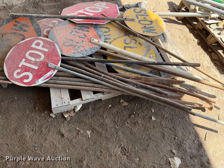 image for item EX2254 Approximately 8 flagging paddles