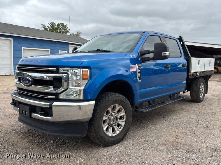 image for item FK3731 2020 Ford F250 STX Crew Cab dump flatbed pickup truck