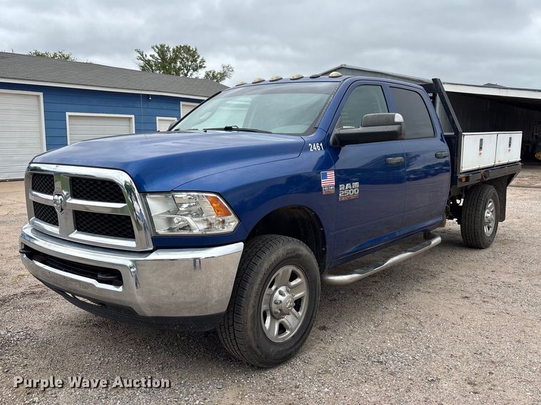 image for item FK3732 2016 RAM Dodge 2500 Crew Cab flatbed pickup truck