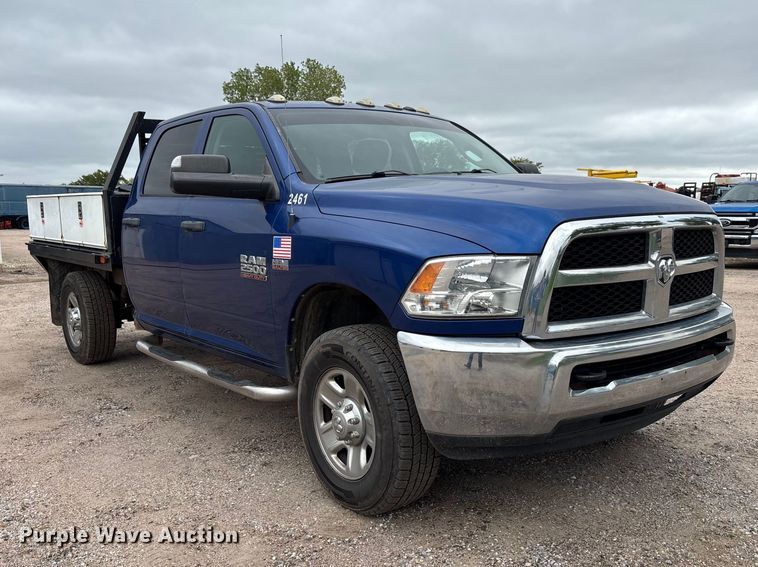 image for item FK3732 2016 RAM Dodge 2500 Crew Cab flatbed pickup truck