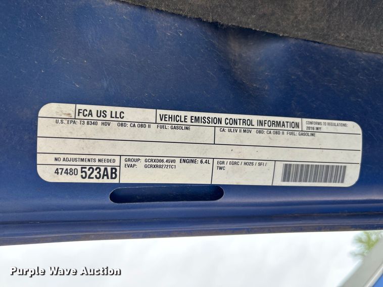 image for item FK3732 2016 RAM Dodge 2500 Crew Cab flatbed pickup truck