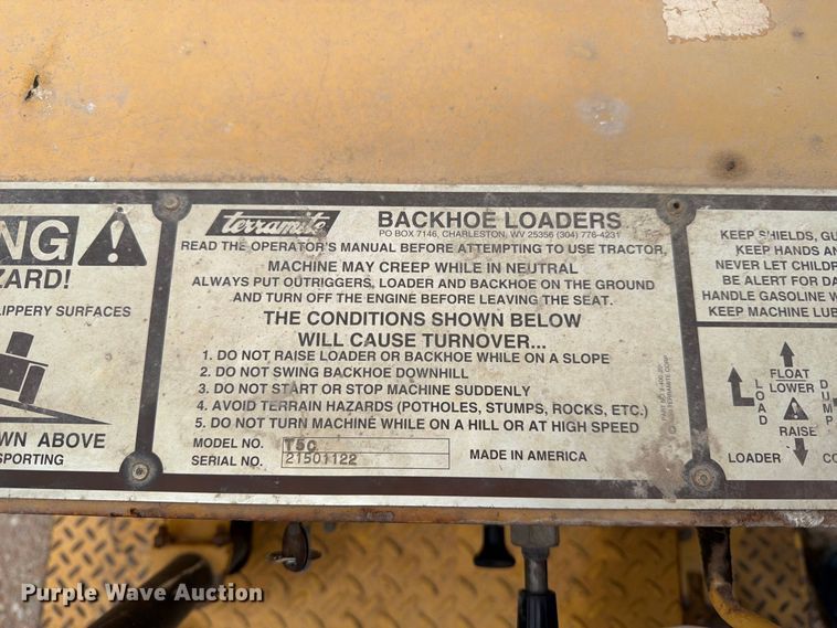 image for item FK3740 2001 Teramite T5C backhoe