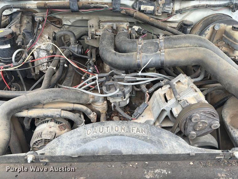 image for item FK3742 1995 Ford F350 flatbed pickup truck