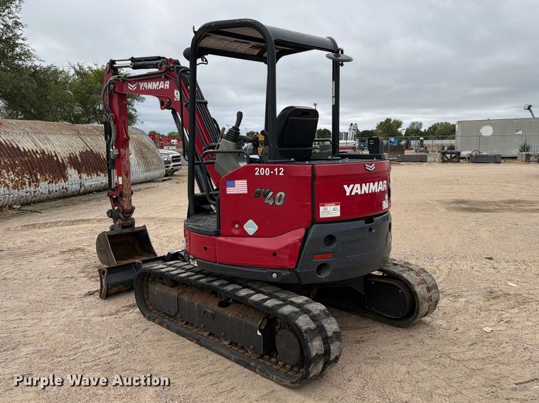 image for item FK3744 2021 Yanmar SV40 mini excavator
