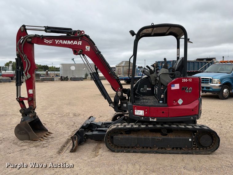 image for item FK3744 2021 Yanmar SV40 mini excavator