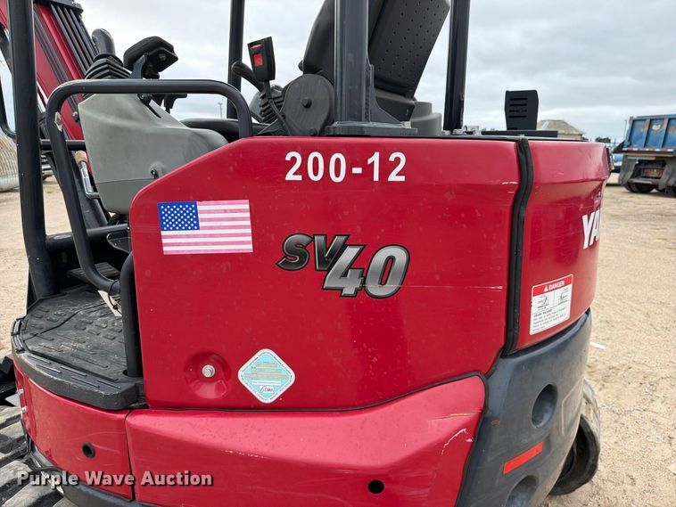 image for item FK3744 2021 Yanmar SV40 mini excavator