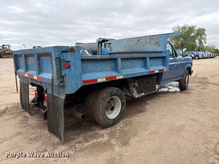 image for item FK3745 1997 Ford F350 dump bed pickup truck