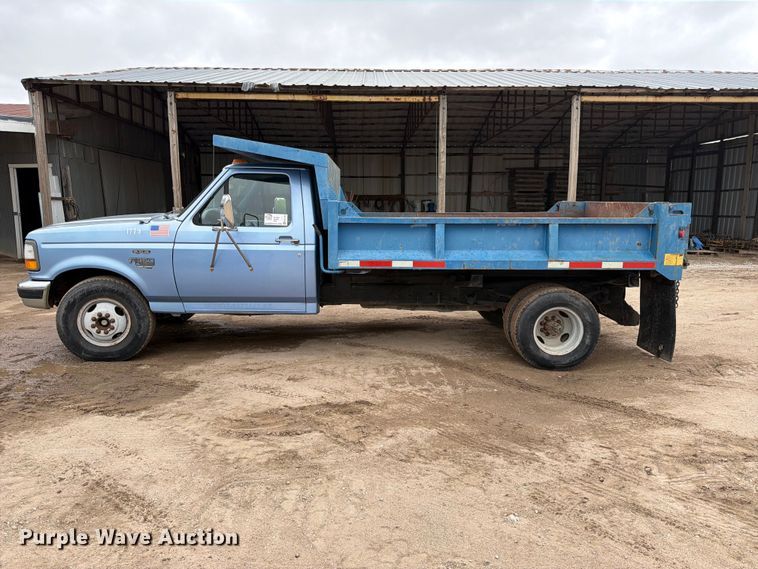 image for item FK3745 1997 Ford F350 dump bed pickup truck