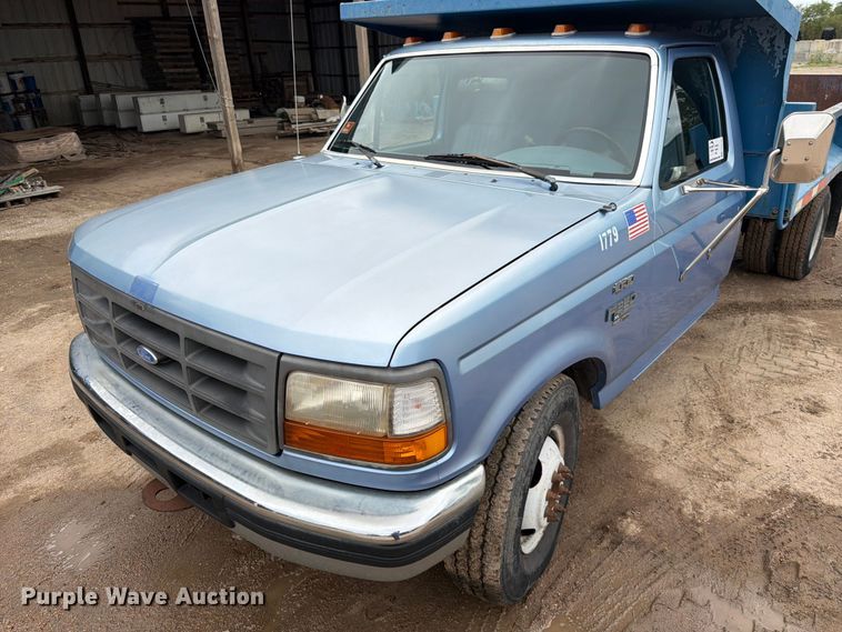 image for item FK3745 1997 Ford F350 dump bed pickup truck