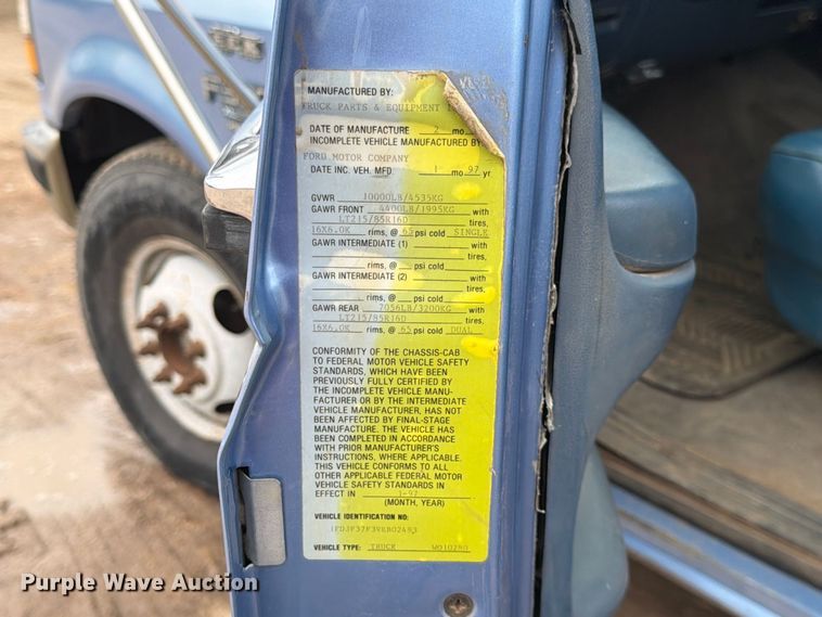 image for item FK3745 1997 Ford F350 dump bed pickup truck