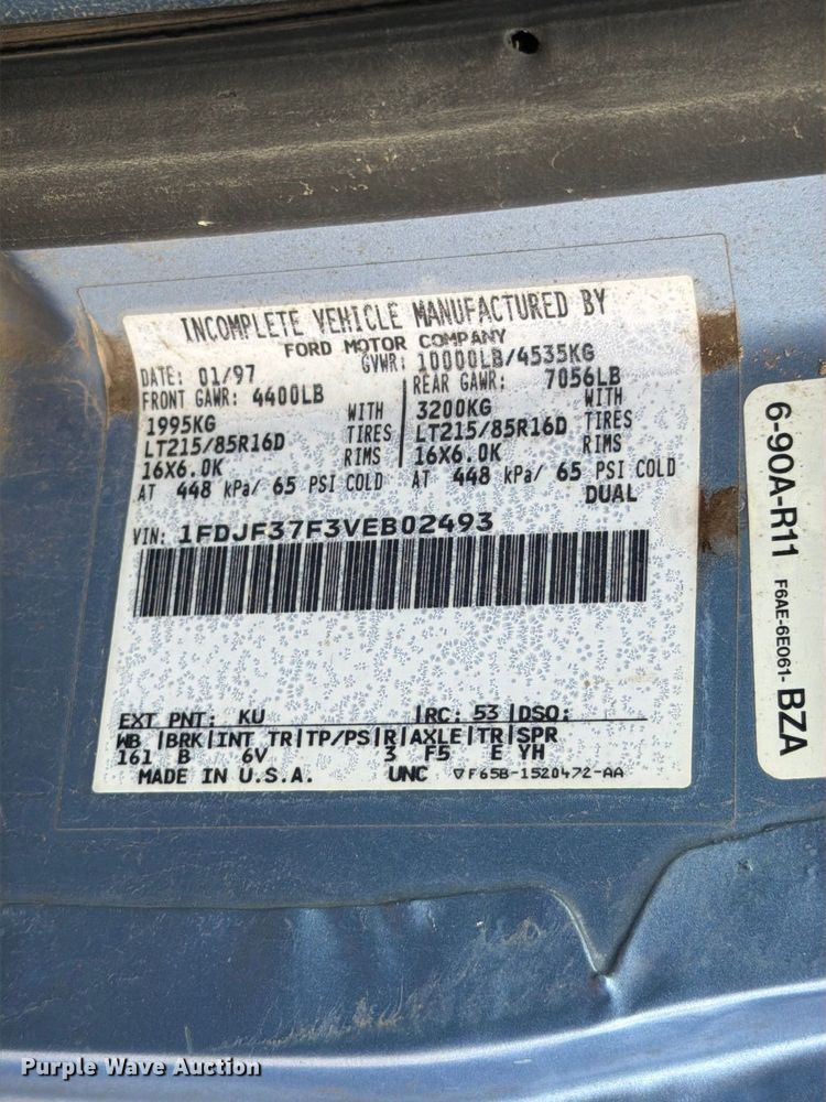 image for item FK3745 1997 Ford F350 dump bed pickup truck