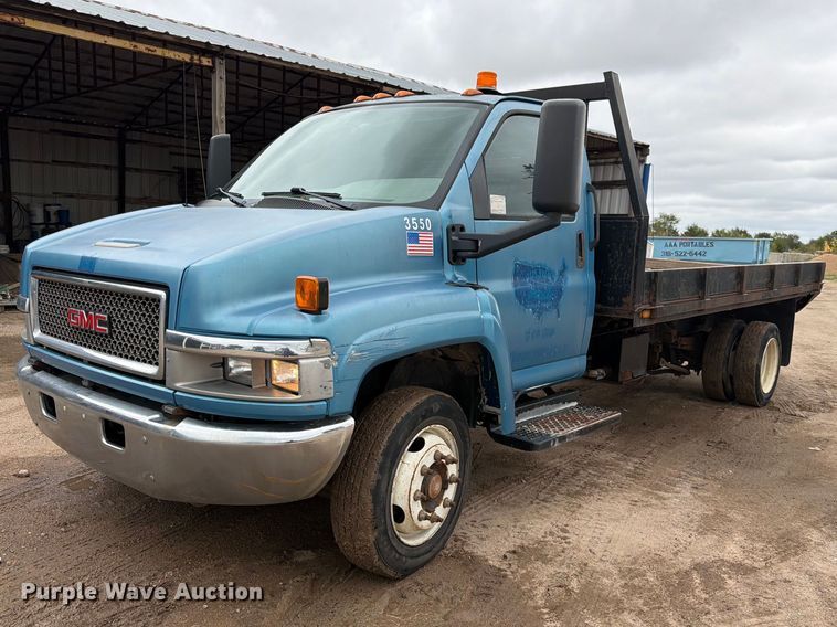 image for item FK3746 2005 GMC C4500 dump flatbed truck