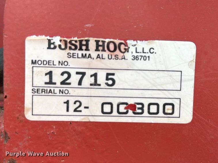 image for item FK3749 Brush hog 12715 Legend batwing rotary mower