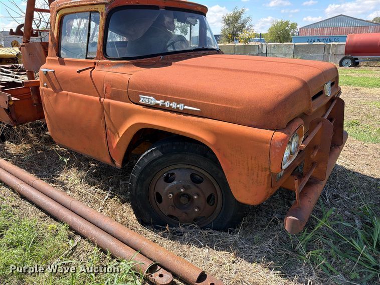 image for item FK3777 Ford F-100 winch truck