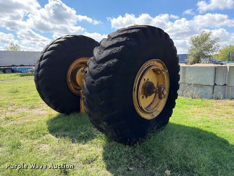 Axle and tires