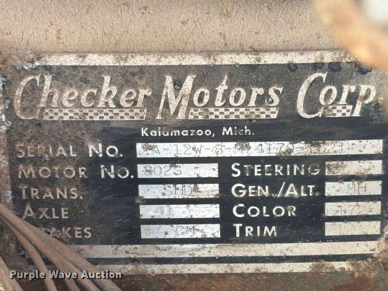 image for item FK3782 1965 Checker limousine