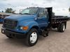 2000 Ford F650 dump flatbed truck