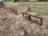 (3) hay bale spears