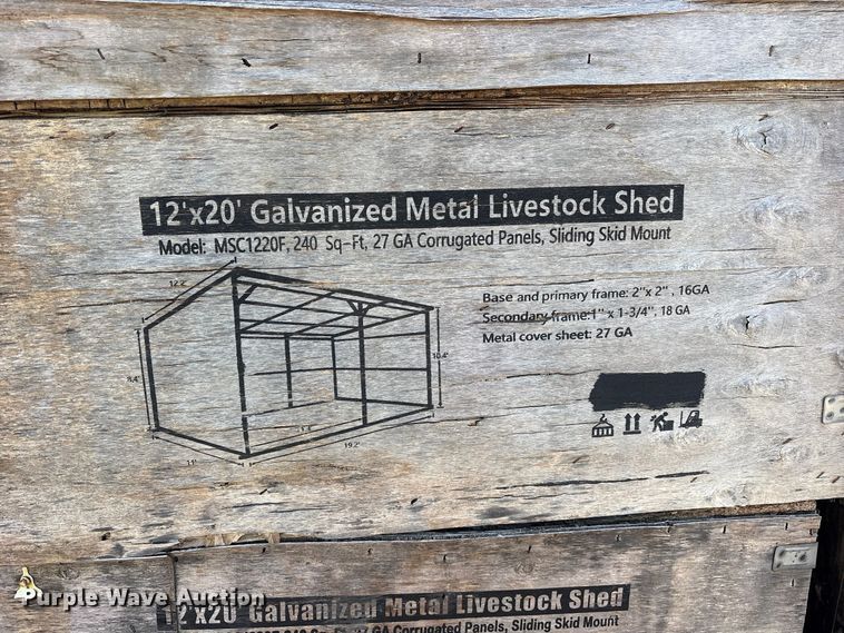image for item DO1931 (24) 2024 Valley Pioneer MAC1220F livestock sheds