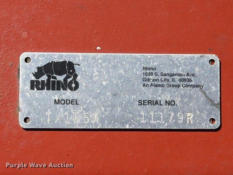image for item EA7399 Rhino Turf TX165A batwing rotary mower