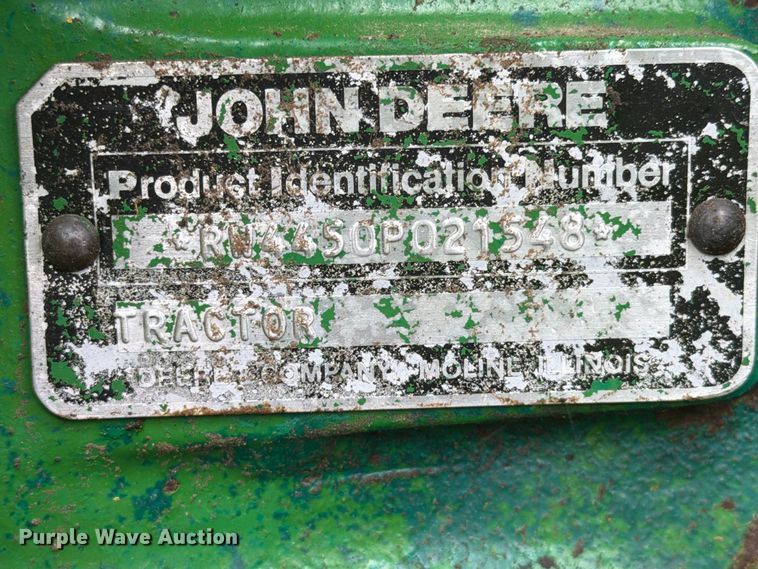 image for item EI7798 1985 John Deere 4450 tractor