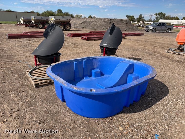 (2) livestock mineral feeders