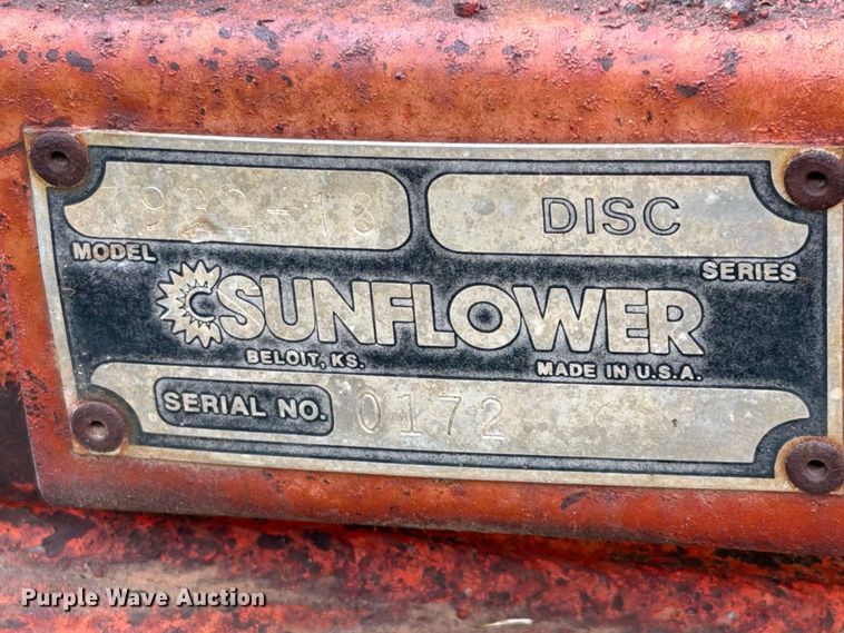 image for item FB8995 Sunflower 79G2-18 off-set disk