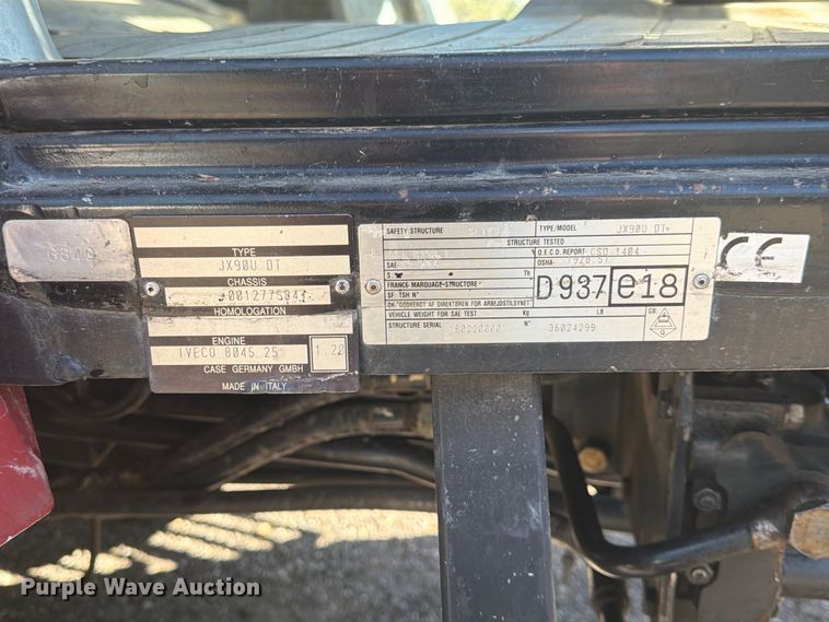image for item FK3818 2003 Case IH JX90U tractor
