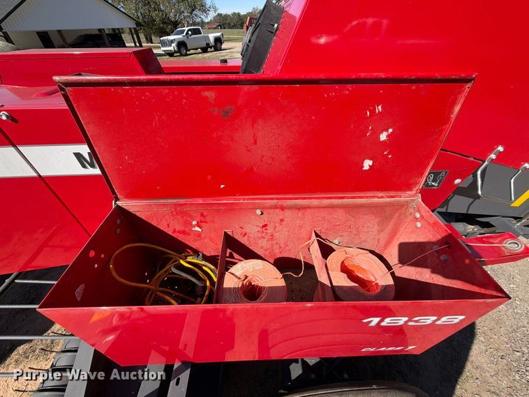 image for item FU1174 2020 Massey Ferguson 1838 small square baler