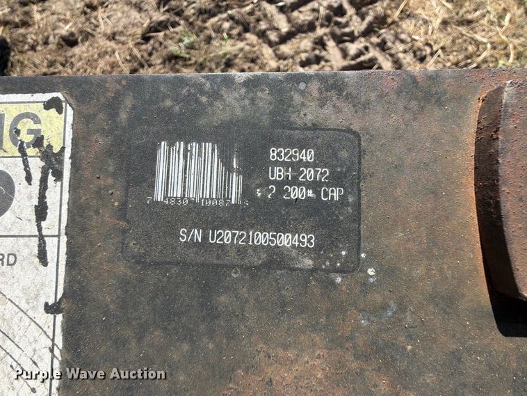 image for item FU1178 Worksaver UBH-2072 skid steer bale grabber