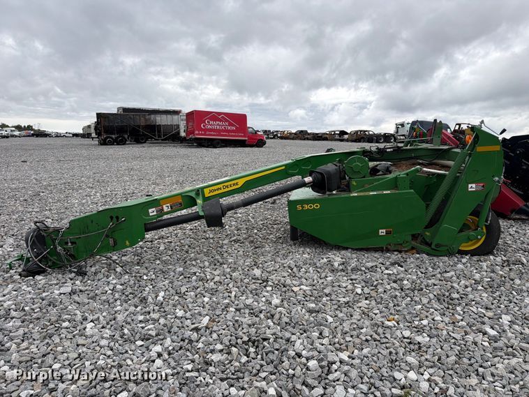 image for item YA5308 2023 John Deere S300 swather / windrower