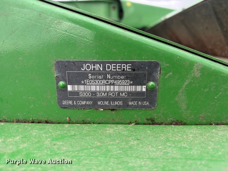image for item YA5308 2023 John Deere S300 swather / windrower