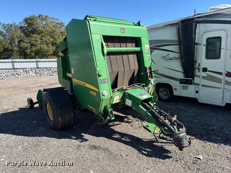 image for item YA5401 2011 John Deere 458 Mega Wide Plus round baler