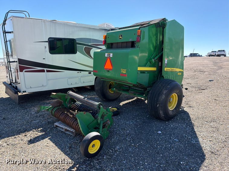 image for item YA5401 2011 John Deere 458 Mega Wide Plus round baler