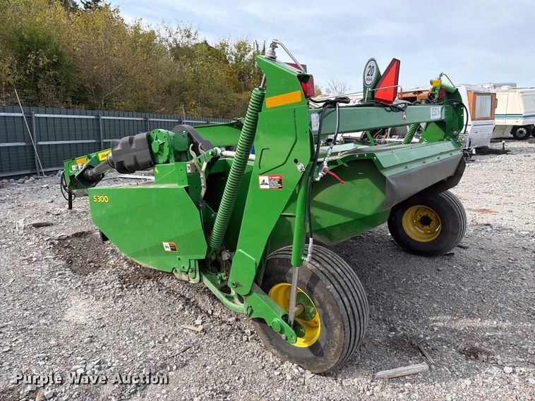 image for item YA5731 2024 John Deere S300 swather / windrower