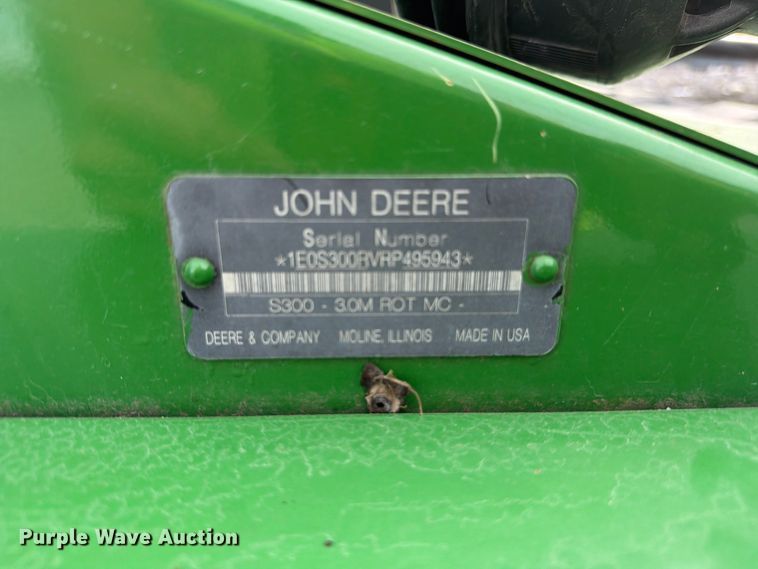 image for item YA5731 2024 John Deere S300 swather / windrower