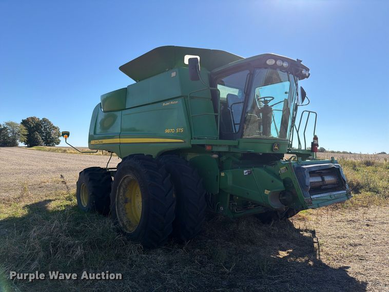 image for item YA5777 2009 John Deere 9870 STS RWA combine