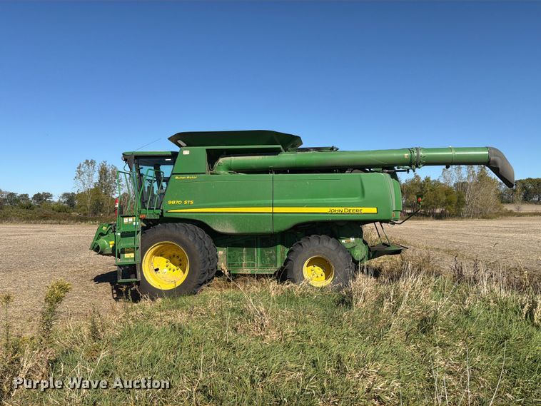 image for item YA5777 2009 John Deere 9870 STS RWA combine