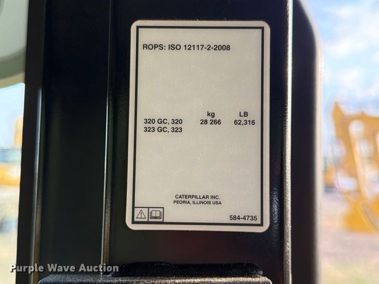 image for item FN3505 2020 Caterpillar 320 excavator