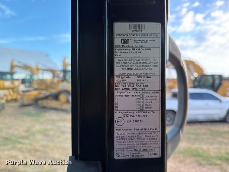 image for item FN3508 2022 Caterpillar 320 excavator