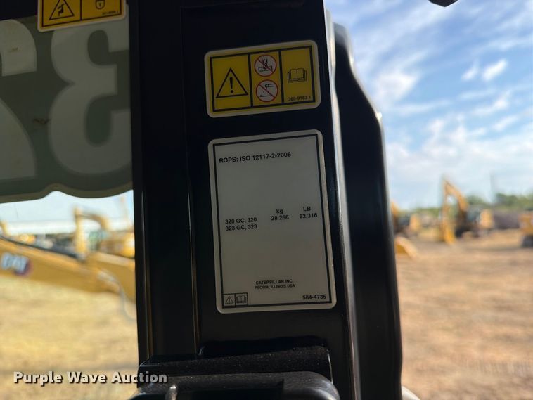 image for item FN3509 2022 Caterpillar 320 excavator