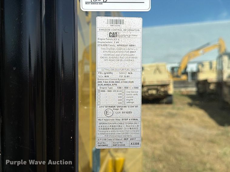 image for item FN3514 2018 Caterpillar 323 excavator