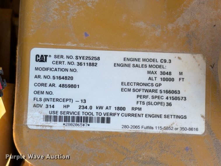 image for item FN3517 2018 Caterpillar 336FL excavator